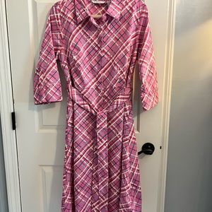 Isaac Mizrahi Plaid Dress-NWOT